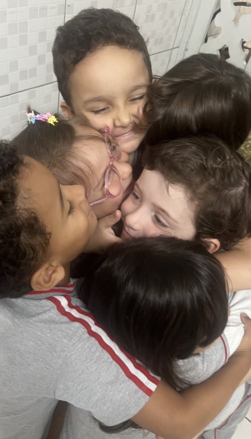 Alunos em momento de convivência